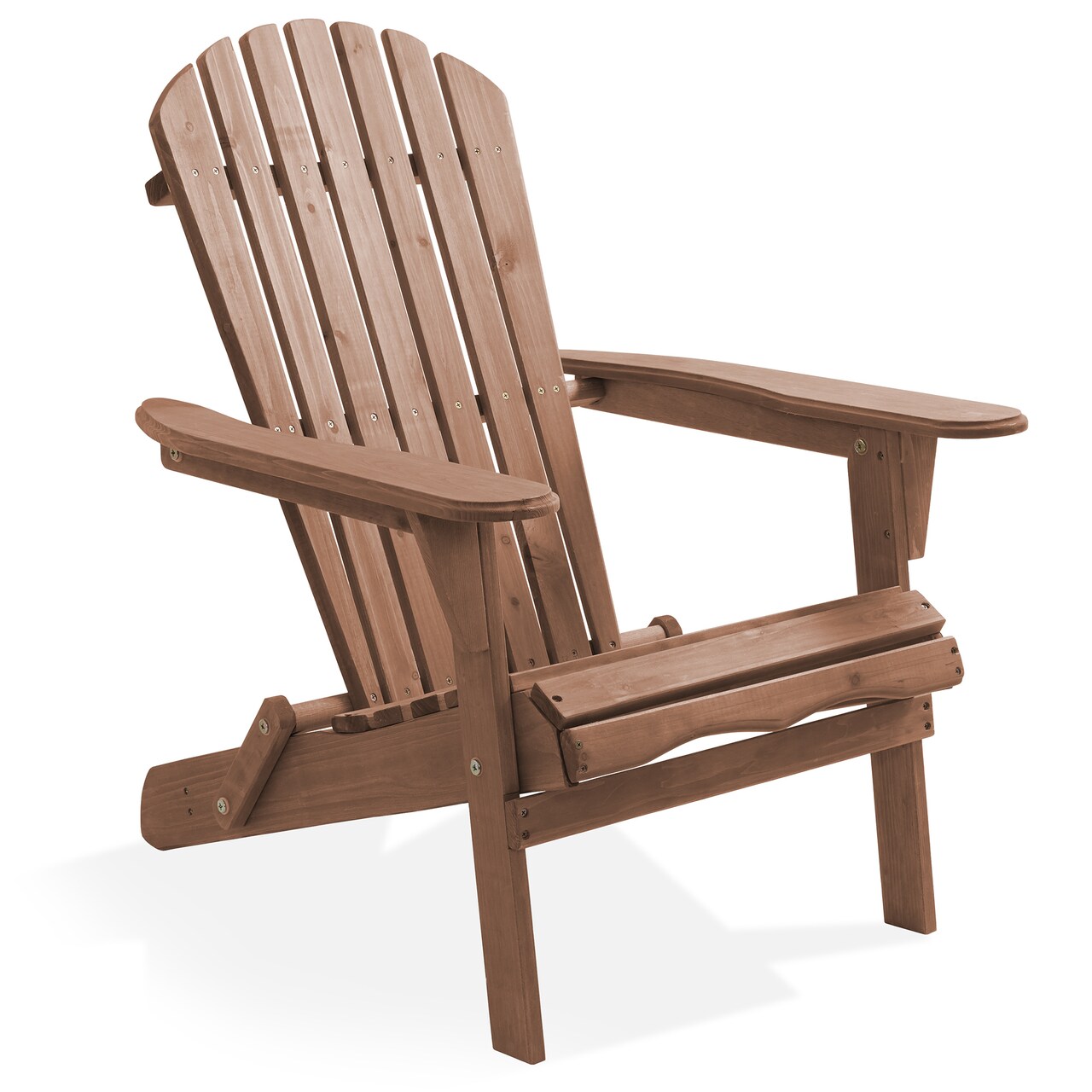 Casafield Folding Adirondack Chair, Cedar Wood Outdoor Fire Pit Lounge Chairs for Patio, Deck, Yard, Lawn and Garden Seating, Partially Pre-Assembled